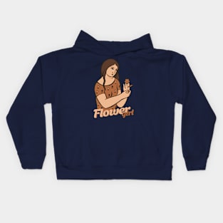 Girl and Flower Kids Hoodie